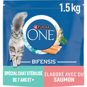 PURINA ONE Bifensis Salmon Dry Food for Sterilized Cats 7+ Years 1.5 kg