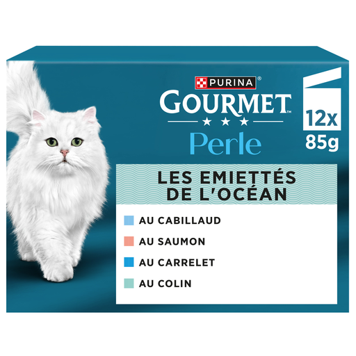 [8445291956025] PURINA Adult Cat Wet Food Ocean Shreds Gourmet Perle 12x85g