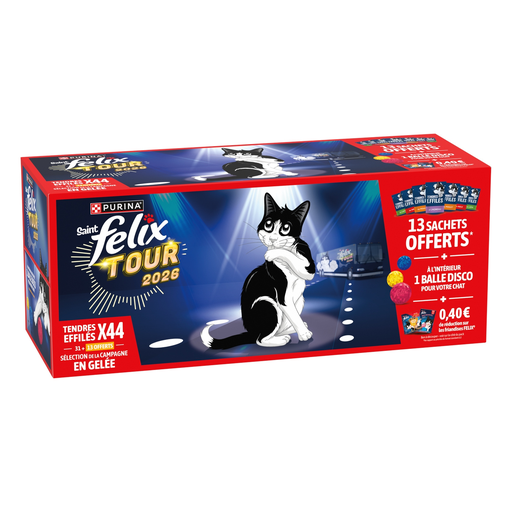 [8445291969162] FELIX Aliment pour animal Effilés au Bœuf, au Poulet, à l'Agneau, au Lapin en Gelée 85 g
