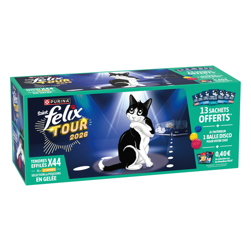 [8445291969247] FELIX Tenros Filetes com Atum, Bacalhau, Salmão, Solha em Gelatina 85 g