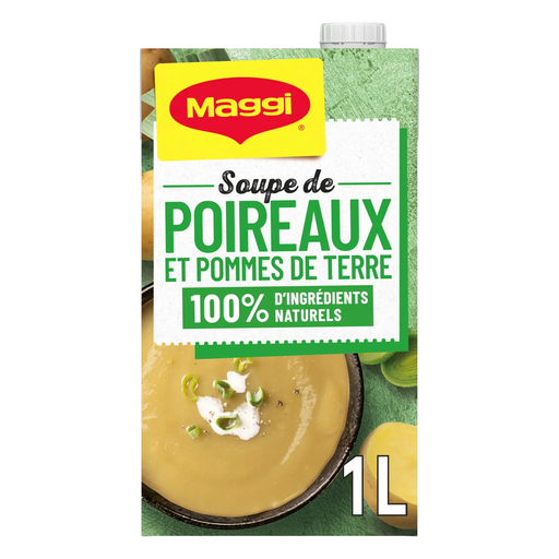 [8445292062046] MAGGI Soupe liquide poireaux et pommes de terre 1 L