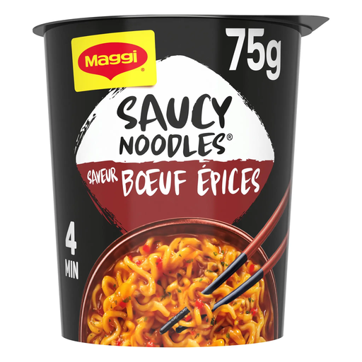 [8445292069687] MAGGI Saucy Noodles fideos sabor ternera especias 75 g