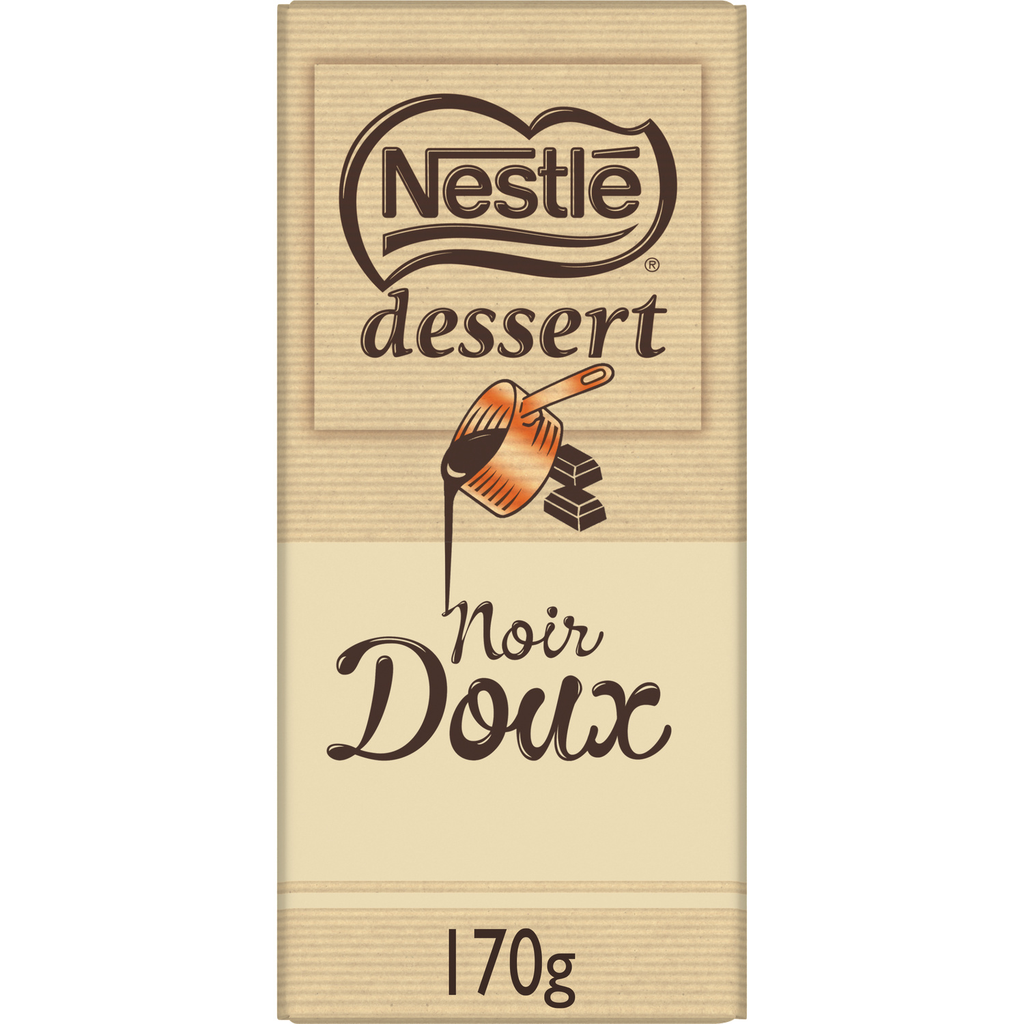 NESTLE Tableta de Chocolate Negro Suave DESSERT 170 g