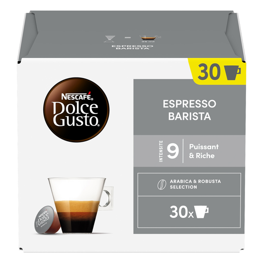 [8445292355223] NESCAFE Cápsulas Dolce Gusto Espresso Barista Intensidade 9 caixa de 30 cápsulas