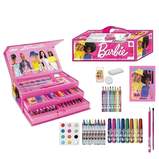[8445484396027] BARBIE Conjunto de papelaria rosa