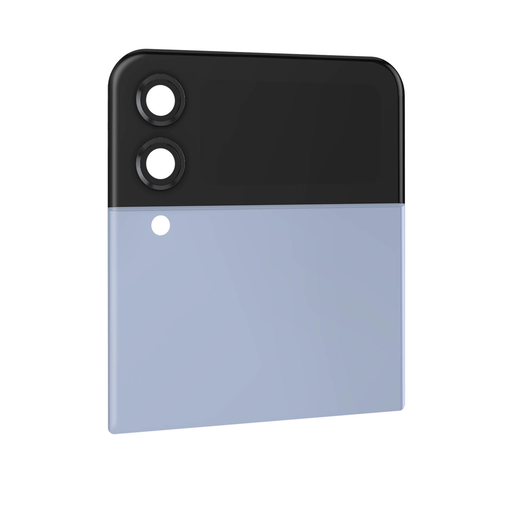 [8596311196874] SAMSUNG Upper Back Glass For Galaxy Z Flip 4 With External Screen Blue