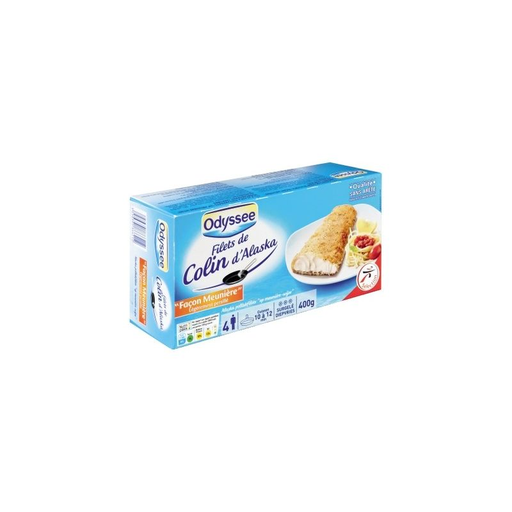 [3250391866212] ODYSSEE Alaska Pollock Fillet Meunière 400 g