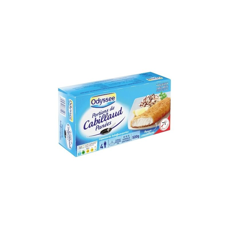 ODYSSEE Cabillaud Pané 500 g