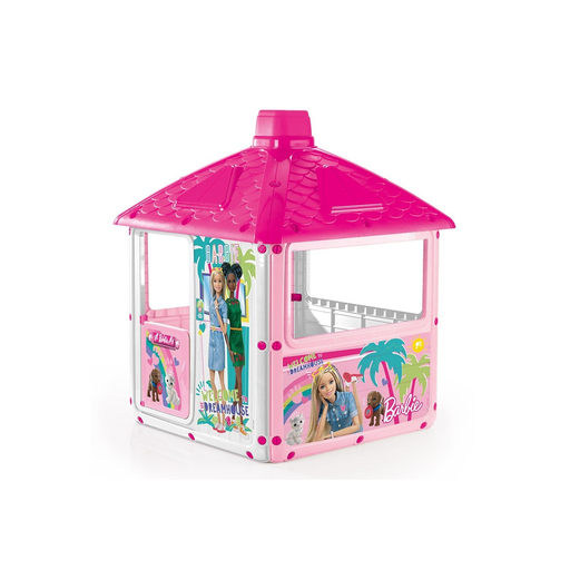 [8690089016102] MATTEL Maisonnette Barbie City 132 X 104 X 104cm Rose Et Blanc