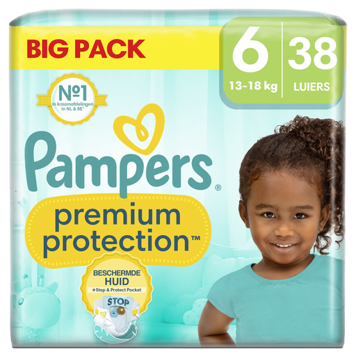[8700216207324] PAMPERS Premium Protection Couches Taille 6 (13kg+) 38 couches