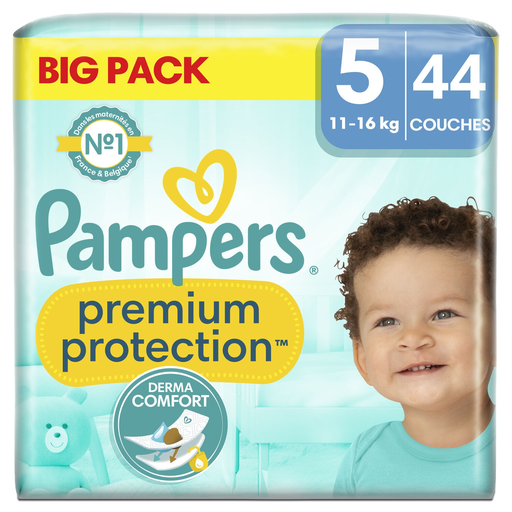 [8700216207379] PAMPERS Premium Protection Couches Taille 5 (11-16 kg) 44 couches