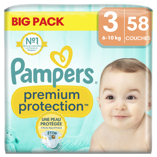 [8700216207461] PAMPERS Premium Protection Diapers Size 3 6-10 kg 58 count