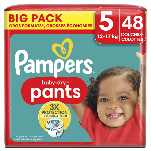 [8700216241625] PAMPERS Baby-dry pants fraldas cueca tamanho 5 (12-17 kg) 48 unidades