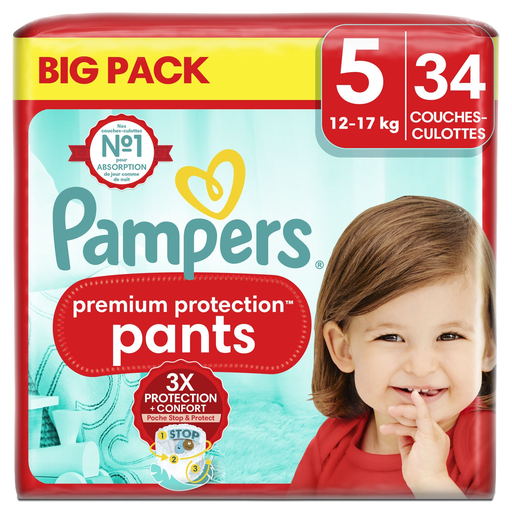[8700216241700] PAMPERS Premium Protection Pants Size 5 (12-17 kg) 34 diapers