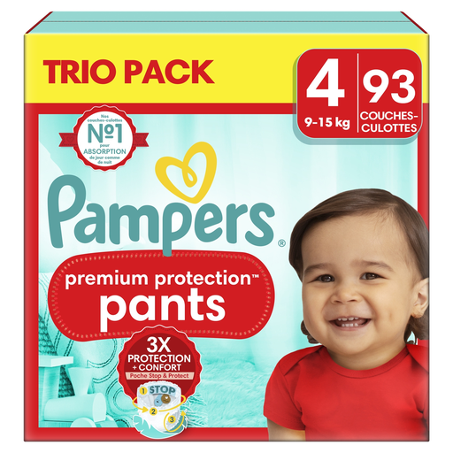 [8700216290739] PAMPERS Premium Protection Pants Size 4 9-15 kg, pack of 93
