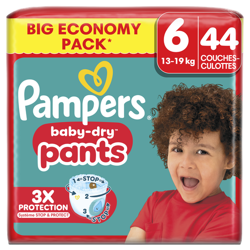 [8700216595759] PAMPERS Baby Dry Pants Fraldas-cueca Tamanho 6 (13-19 kg) 44 unidades