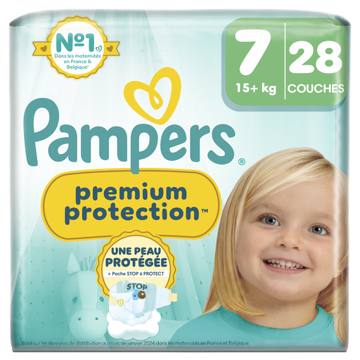 [8700216664677] PAMPERS Baby Diapers Premium Protection Size 7, pack of 28