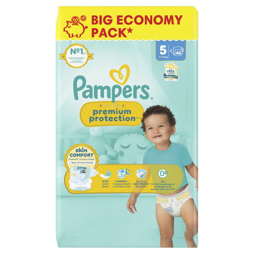[8700216665056] PAMPERS Premium Protection fraldas tamanho 5 46 unidades