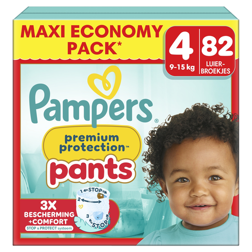 [8700216679121] PAMPERS Premium Protection couches-culottes taille 4 82 couches-culottes