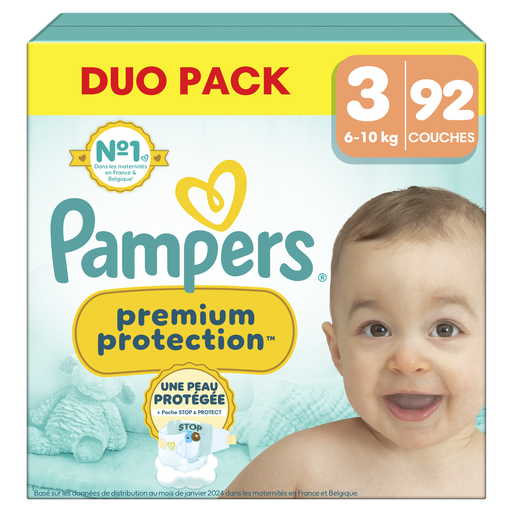 [8700216905015] PAMPERS Premium Protection Diapers Size 3, 92 count