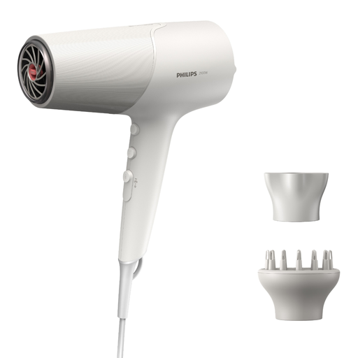 [8710103998136] PHILIPS Hair dryer with diffuser ionic function BHD501/20 White