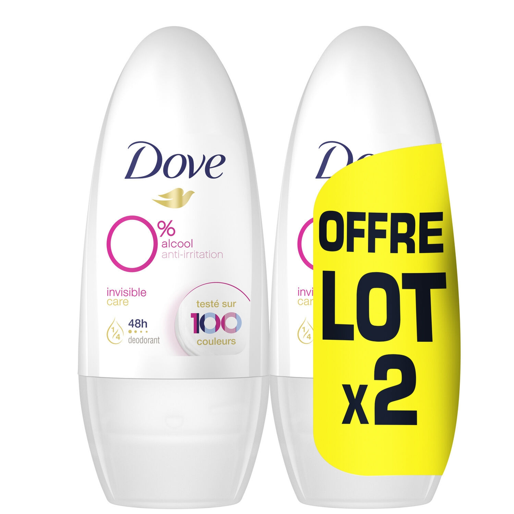 DOVE Invisible Care Roll-on Deodorant 2 x 50 ml