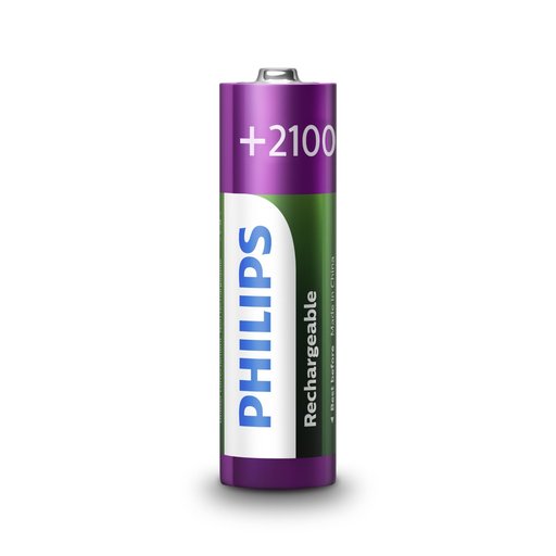 [8710895962827] PHILIPS Piles Rechargeables R6 2100 mAh AA - Blister de 4