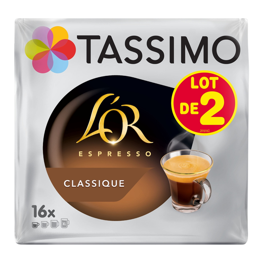 [8711000399668] TASSIMO Cápsulas de café espresso clássico L'Or 2x16 cápsulas 208 g