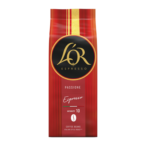 [8711000560976] L'OR Café en grano Maranello Espresso Passione Rossa intensidad 10 450 g