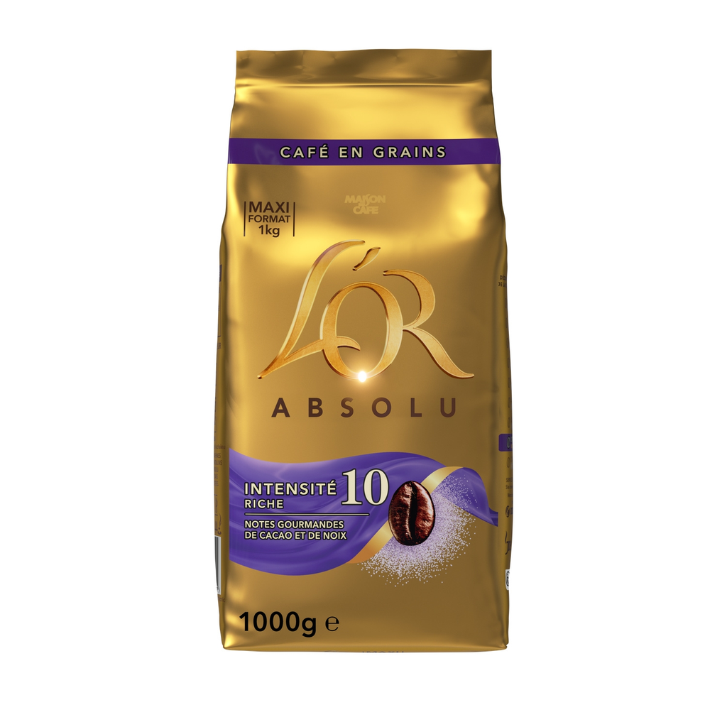 L'OR Café en grains Absolu Intensité 10 1 kg