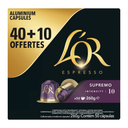 L'OR Espresso Coffee Capsules Supremo intensity 10 40+10 capsules free 260 g