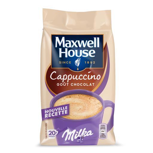 [8711000577356] MAXWELL HOUSE Cappuccino soluble sabor chocolate Milka 315 g