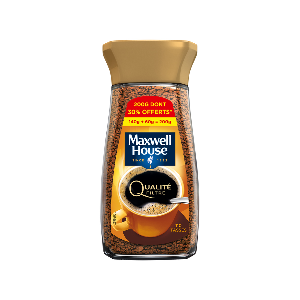 MAXWELL Café Soluble Qualité Filtre 200 g