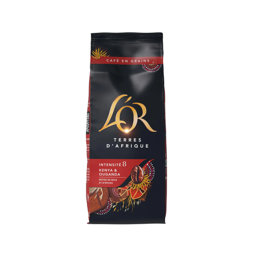 [8711000591956] L'OR Café en grano Terres d'Afrique Intensidad 8 500 g