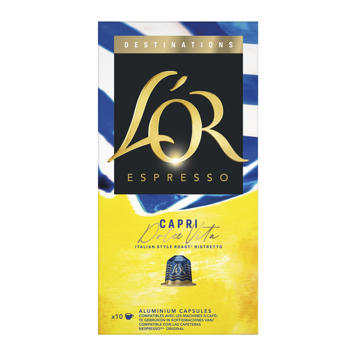 [8711000597897] L OR Espresso Cápsulas de café Ristretto Capri Dolce Vita 10 cápsulas 52 g
