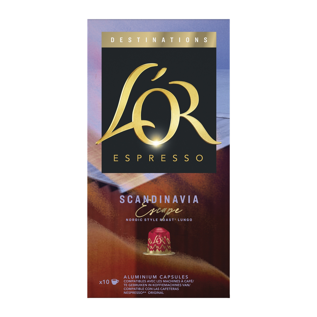L OR Espresso Coffee Capsules Scandinavia escape 52 g