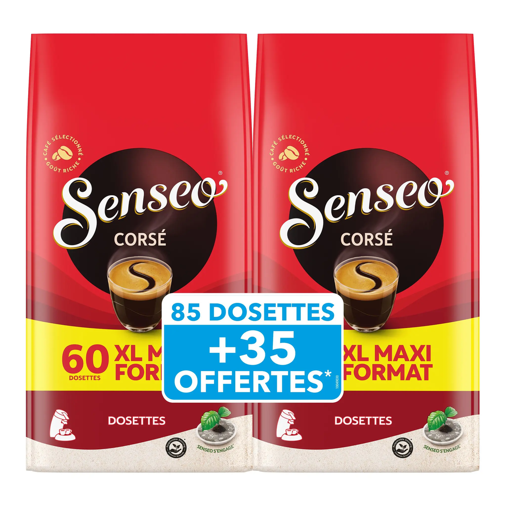 SENSEO Dosettes de café corsé 120 dosettes 832 g
