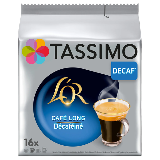 [8711000679760] TASSIMO Cápsulas de café L'Or café largo descafeinado 16 cápsulas 106 g