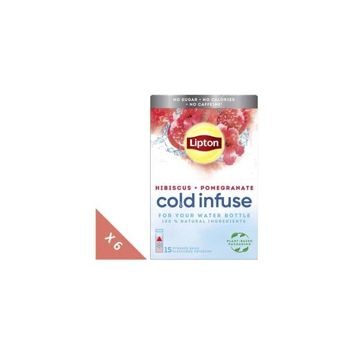 [8711327435872] LIPTON Infusión en Frío Granada Hibisco 6x15 Bolsitas Pyramid
