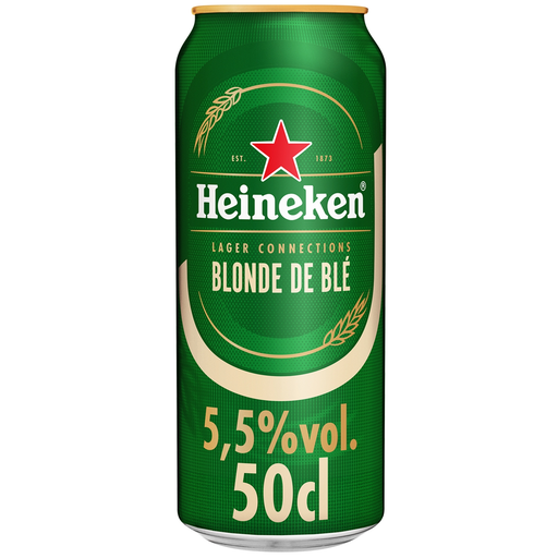 [8712000076061] HEINEKEN Bière Blonde de Blé Lager Connections 5,5% Canette