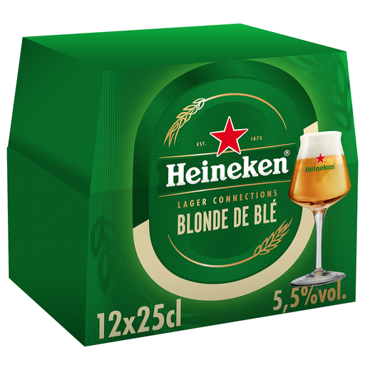 [8712000076115] HEINEKEN Cerveja Loura de Trigo Lager Connections 5,5% - Pack de garrafas