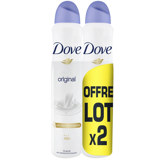 [8712566550159] DOVE Desodorizante Original Spray Antitranspirante 48h 2 x 200 ml