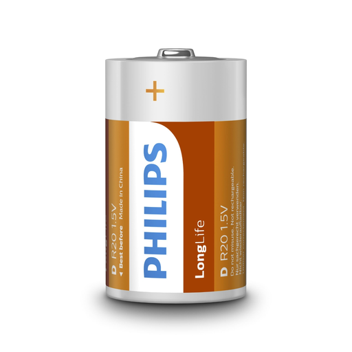 [8712581549527] PHILIPS Longlife Batterie R20 D 2 piles