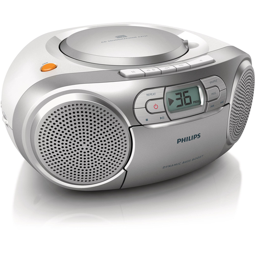 [8712581660192] PHILIPS Radio cassette cd portable silver az127/12