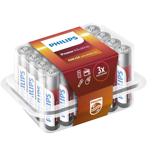 [8712581693084] PHILIPS Power Alkaline AAA Alkaline Battery 24 Pack