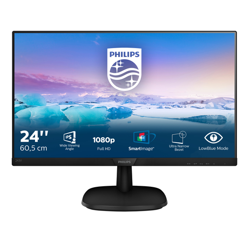 [8712581746025] PHILIPS Monitor V-line Vline 243v7qjabf 24 (243v7qjabf 00)