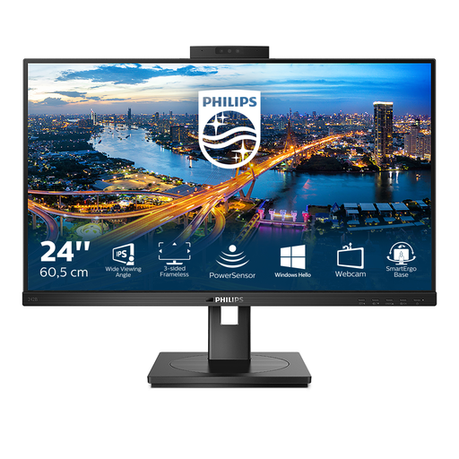 [8712581764234] PHILIPS B Line 242B1H/00 Flat PC Monitor 60.5cm (23.8") Full HD LED Black