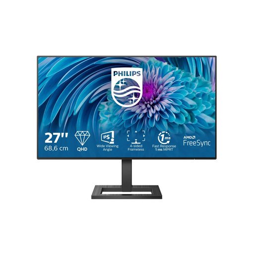 [8712581767648] PHILIPS E Line 275E2FAE/00 Flat PC Monitor 68.6cm (27") 2560 x 1440 pixels Quad HD LED Black