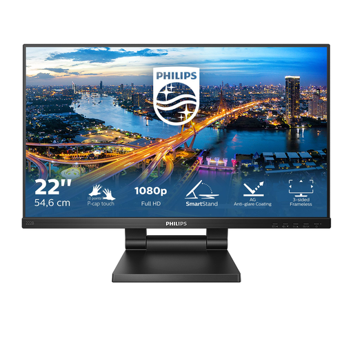 [8712581776770] PHILIPS B Line 222B1TC/00 Flat PC Monitor 54.6cm (21.5") Full HD LED Touchscreen Black