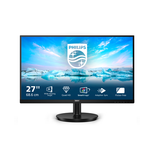 [8712581795108] PHILIPS V Line 275V8LA/00 PC Flat Screen 68.6cm (27") 2560 x 1440 pixels Quad HD LED Black
